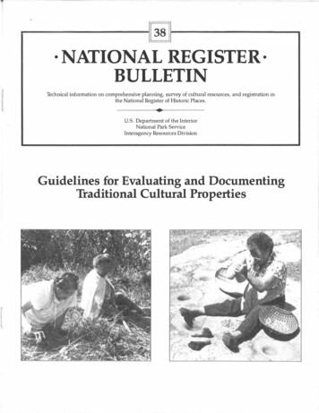 . National Register· Bulletin