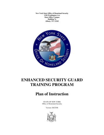 01 Enhanced Security Guard Program Of Instruction 08-25-06x