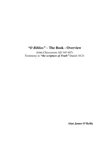 “O Biblios” The Book - Overview - Internet Archive