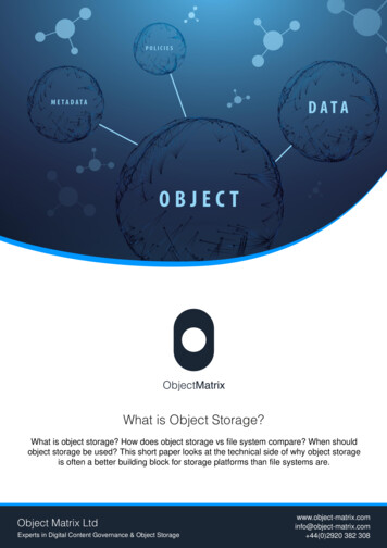 What Is Object Storage? - Object Matrix