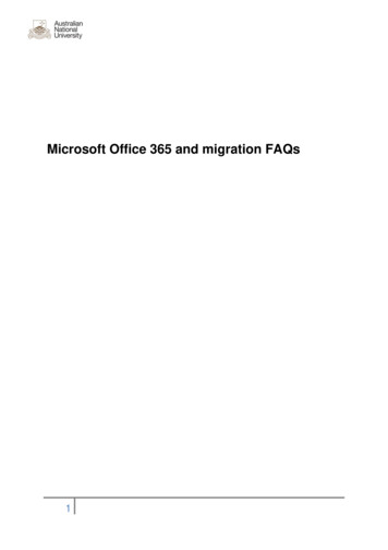 Microsoft Office 365 And Migration FAQs - Staff Services - ANU