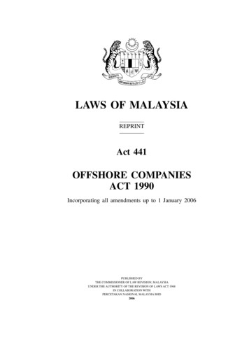 Laws Of Malaysia