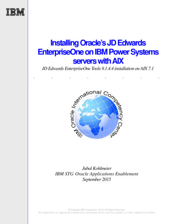 JD Edwards EnterpriseOne Tools 9.1.4.4 Installation On AIX 7.1