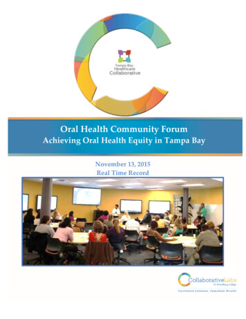 Oral Health Community Forum - Tampabayhealth 