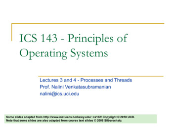 ICS 143 - Principles Of Operating Systems