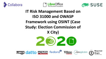 IT Risk Management Based On ISO 31000 And OWASP 