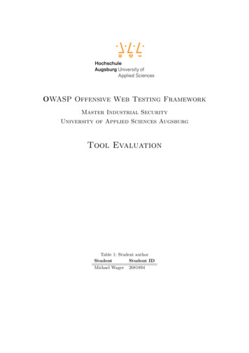 OWASP Offensive Web Testing Framework