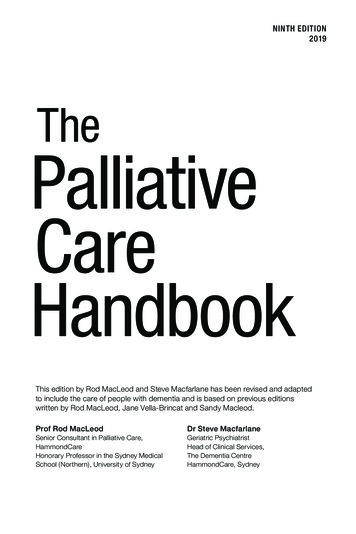 The Palliative Care Handbook - Hospice