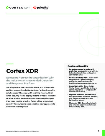 Business Benefits Cortex XDR - Exclusive Networks