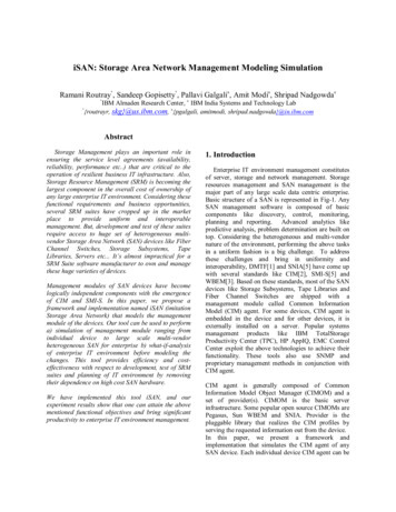 ISAN: Storage Area Network Management Modeling Simulation