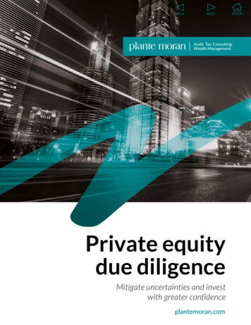 Private Equity Due Diligence - Go.plantemoran 