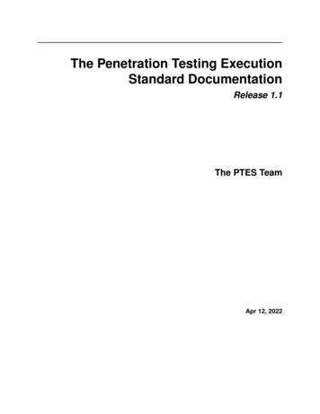 The Penetration Testing Execution Standard Documentation