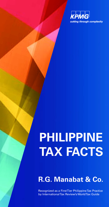 PHILIPPINE TAX FACTS - KPMG