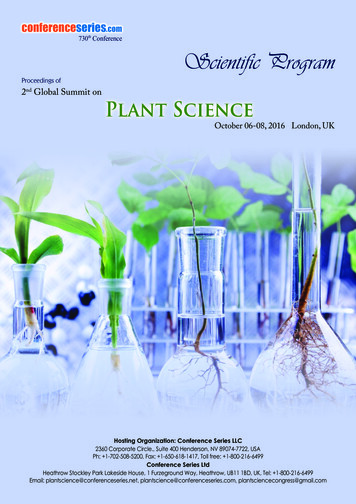 Proceedings Of 2nd Plant Science