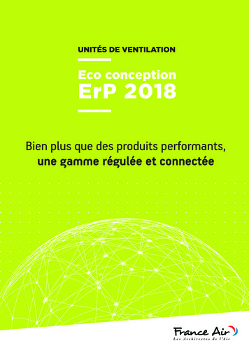 Eco Conception ErP 2018 - France Air
