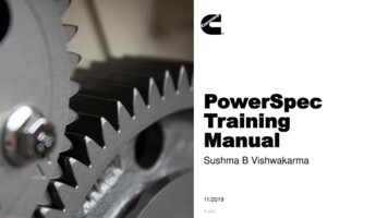 PowerSpec Training Manual - Cummins Inc.