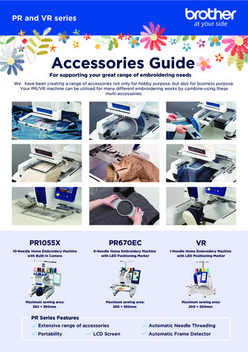 PR Accessories Guide 2021 Rev 1 - Brother.co.za