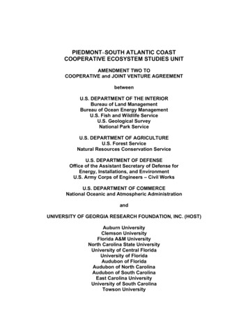 Piedmont South Atlantic Coast Cooperative Ecosystem Studies Unit