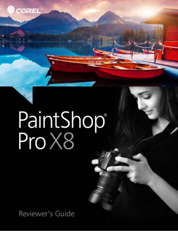 Corel PaintShop Pro X8 Reviewer's Guide