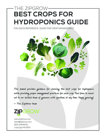 THE ZIPGROW BEST CROPS FOR HYDROPONICS GUIDE