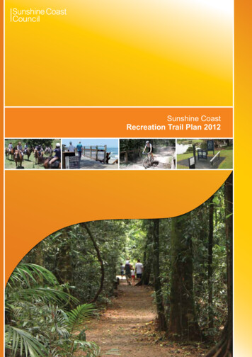 Sunshine Coast Recreation Trail Plan 2012