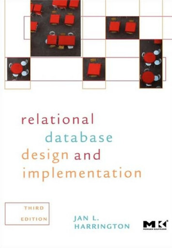 Relational Database Design And Implementation 3rd . - ELTE