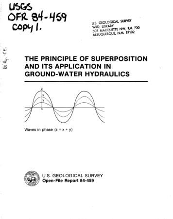 THE PRINCIPLE OF SUPERPOSITION AND ITS APPLICATION 