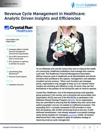 Revenue Cycle Management In Healthcare: Analytic Driven Insights And .