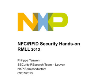 NFC/RFID Security Hands-on RMLL 2013 - Moutane 