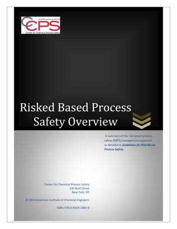Risked Based Process Safety - AIChE