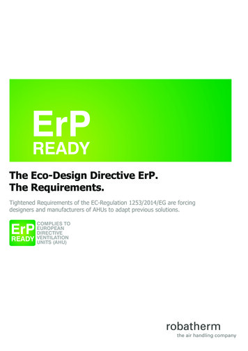 The Eco-Design Directive ErP. The Requirements.