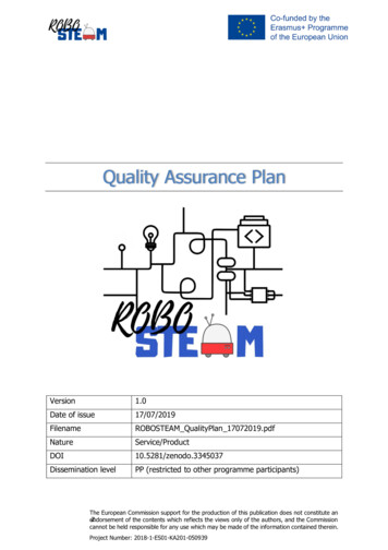 Quality Assurance Plan - GRIAL
