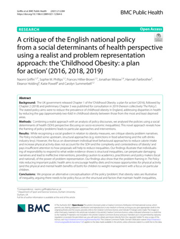 A Critique Of The English National Policy From A Social Determinants Of .