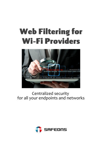 Web Filtering For Wi-Fi Providers - SafeDNS