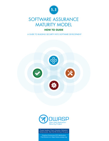 Software Assurance Maturity Model