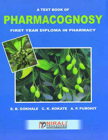 A TEXT BOOK OF PHARMACOGNOSY - Content.kopykitab 