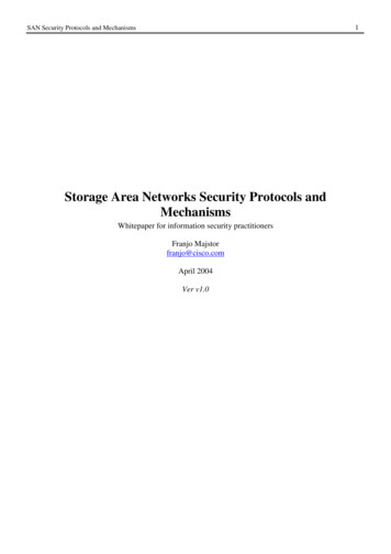 Storage Area Networks Security Protocols And Mechanisms