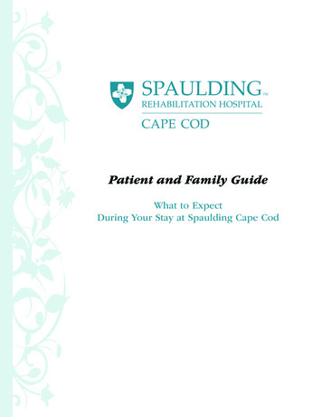 Patient And Family Guide - Spaulding Rehab