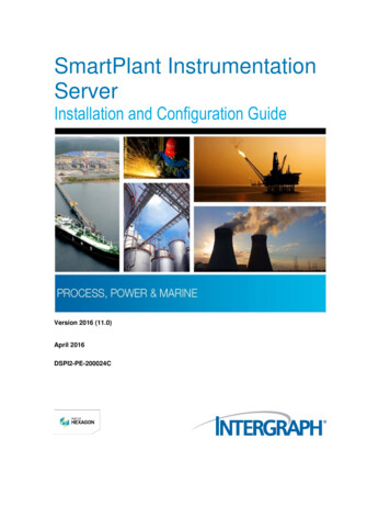 SmartPlant Instrumentation Server - Intergraph