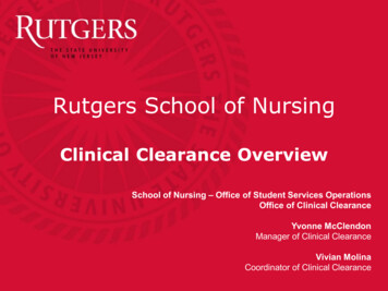 Rutgers School Of Nursing