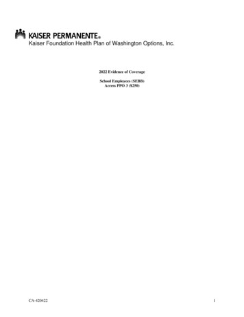 Kaiser Foundation Health Plan Of Washington Options, Inc.