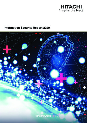 Information Security Report 2020 - Hitachi