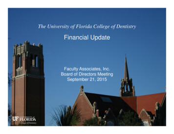 The University Of Florida College Of Dentistry