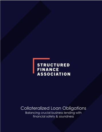 Collateralized Loan Obligations - Structured Finance Association