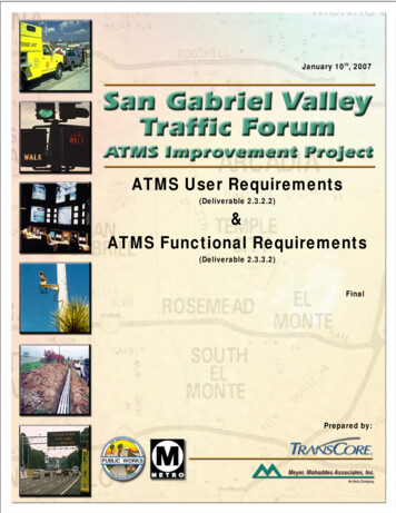 ATMS User Requirements - Los Angeles County, California