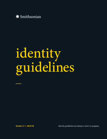 Identity Guidelines - Smithsonian Institution