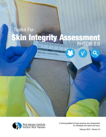 [ Toolkit For ] Skin Integrity Assessment