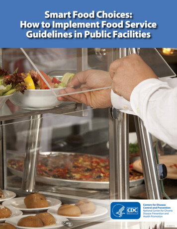 Smart Food Choices: How To Implement Food Service .