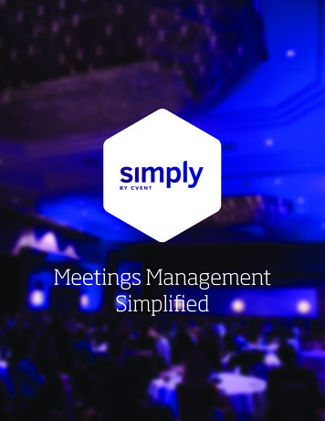 Meetings Management Simpli Ed - DePrez Travel
