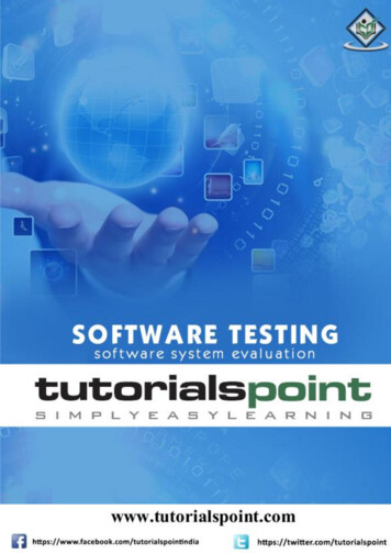Software Testing - Tutorialspoint